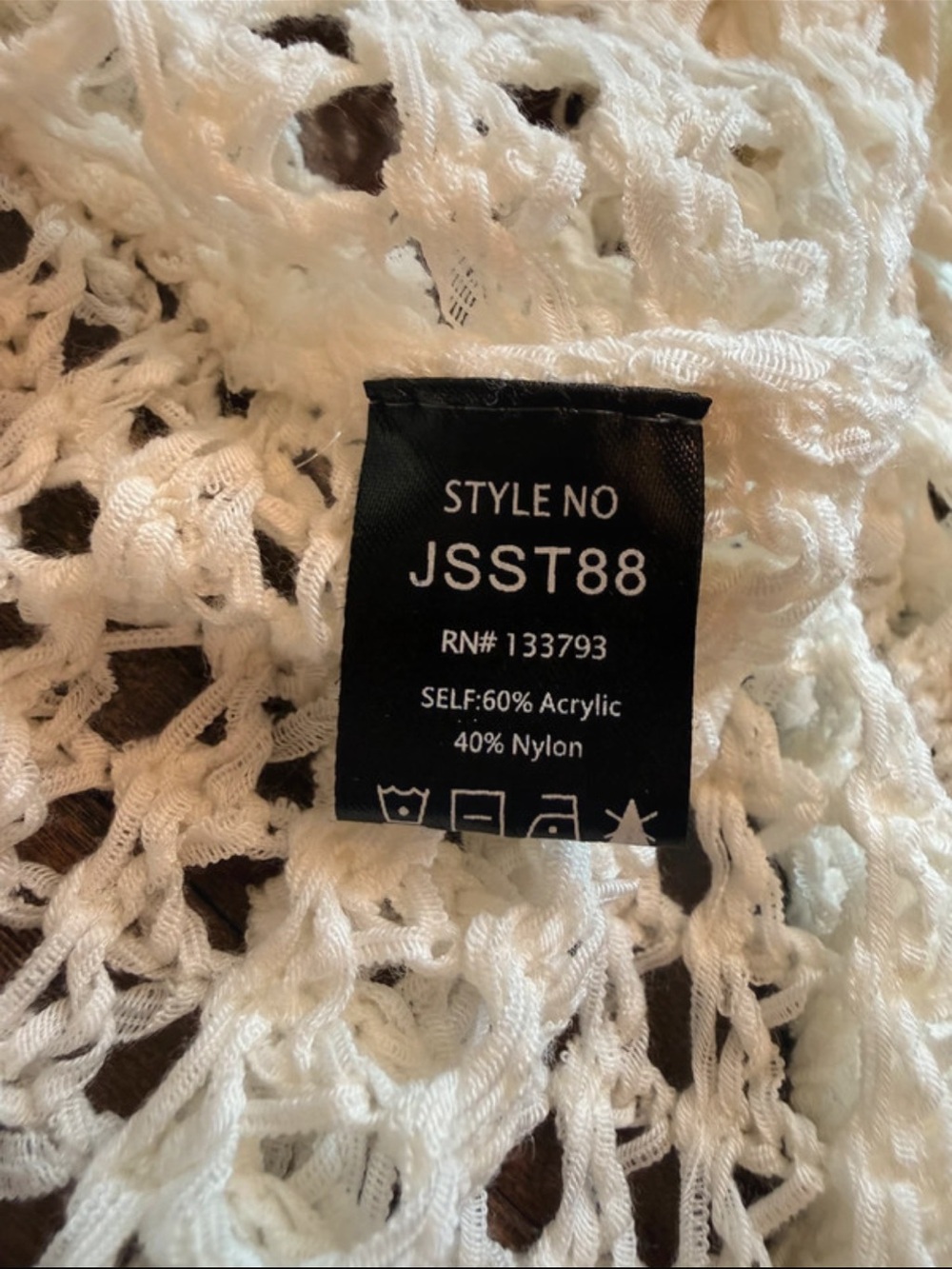 POL Open-Knit Scoop Neck Sweater in Cream - Picture 4 of 7
